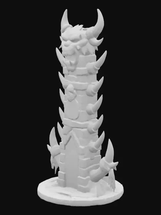 3D model for Tower of the Beast, totem altar
