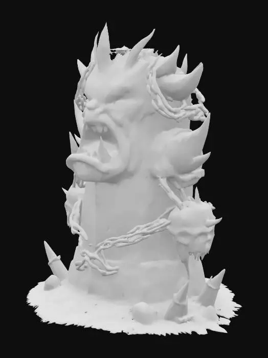 3D model for Tower of the Beast, totem altar