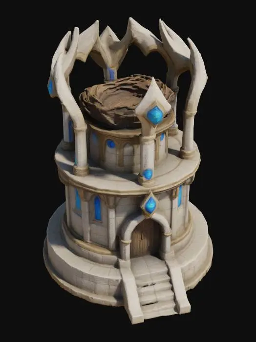 3D model for Tower of the Glowing Nest