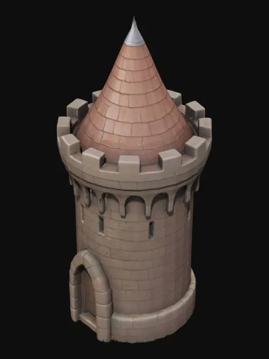 3D model for Medieval Tower