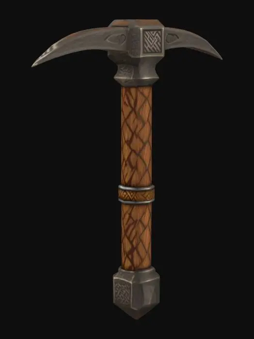 3D model for Ornate Dwarven Pickaxe