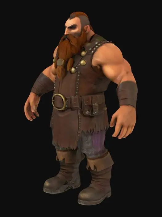 3D model for Dwarven Miner