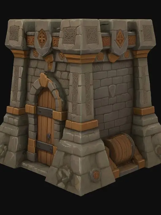 3D model for Fortress Bastion