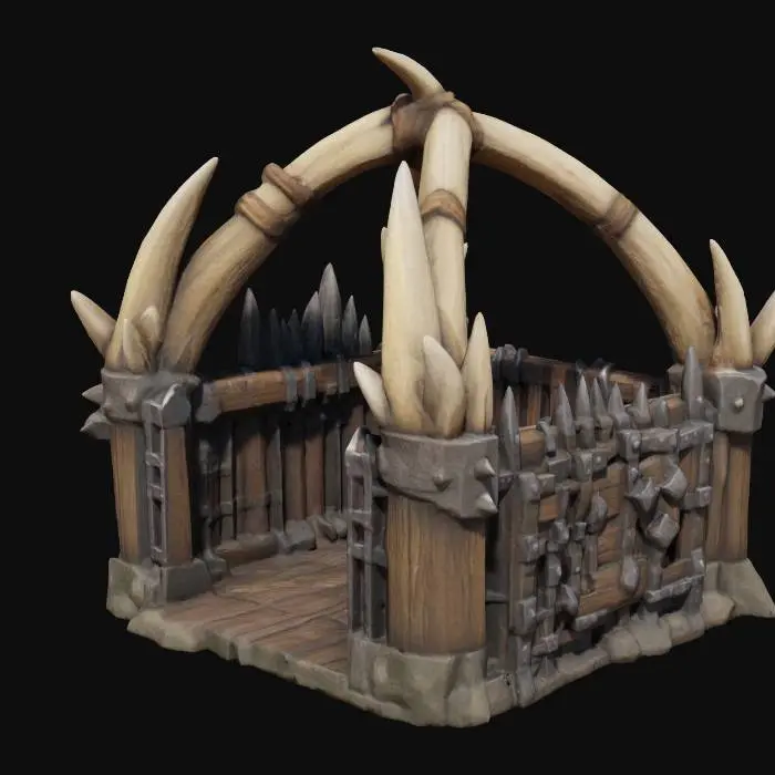 3D model for Horned Beast Enclosure