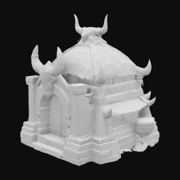 3D model for Warrior's Lodge, Tauren house