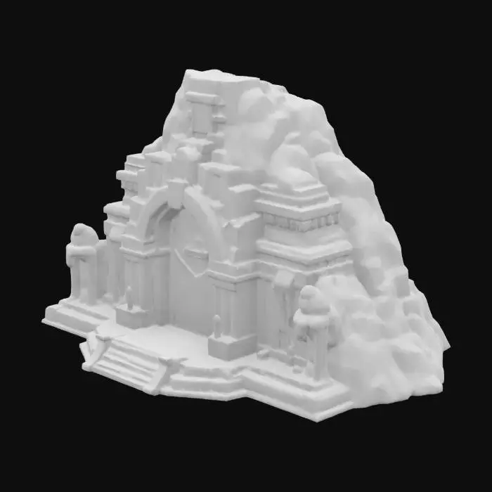 3D model for Mountain Fortress Entrance