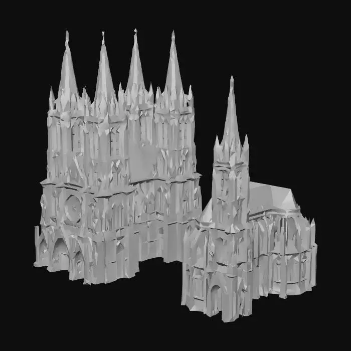 3D model for Twin Towers and a Spire
