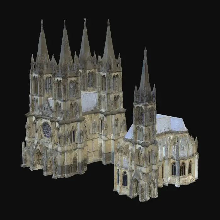 3D model for Twin Towers and a Spire