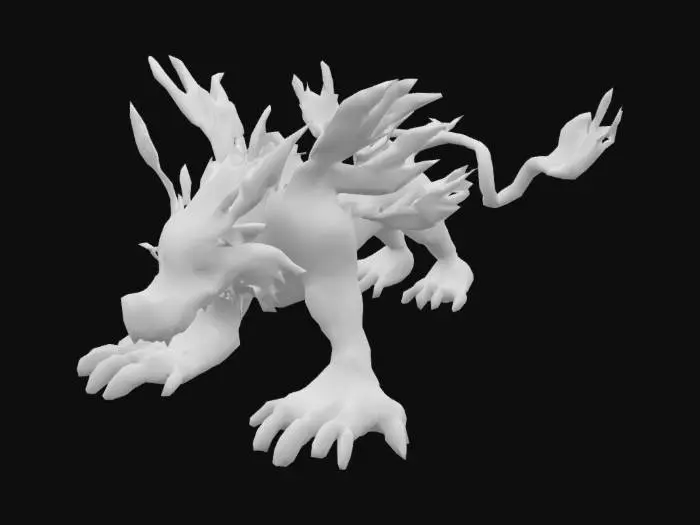 3D model for Garurumon