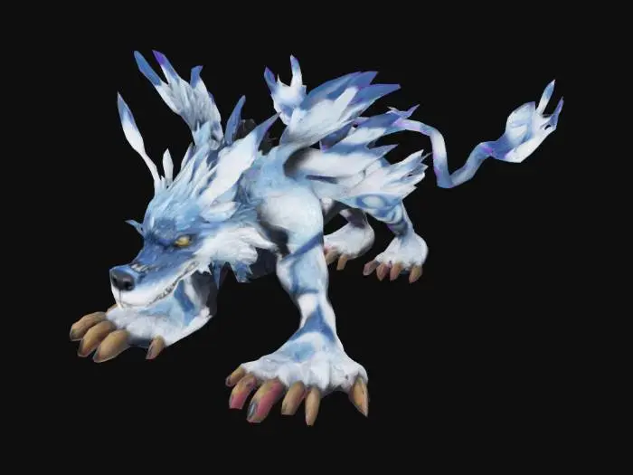 3D model for Garurumon
