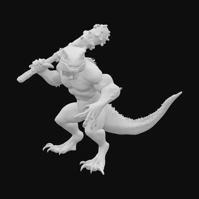 3D model for Warrior of the Lava Plains