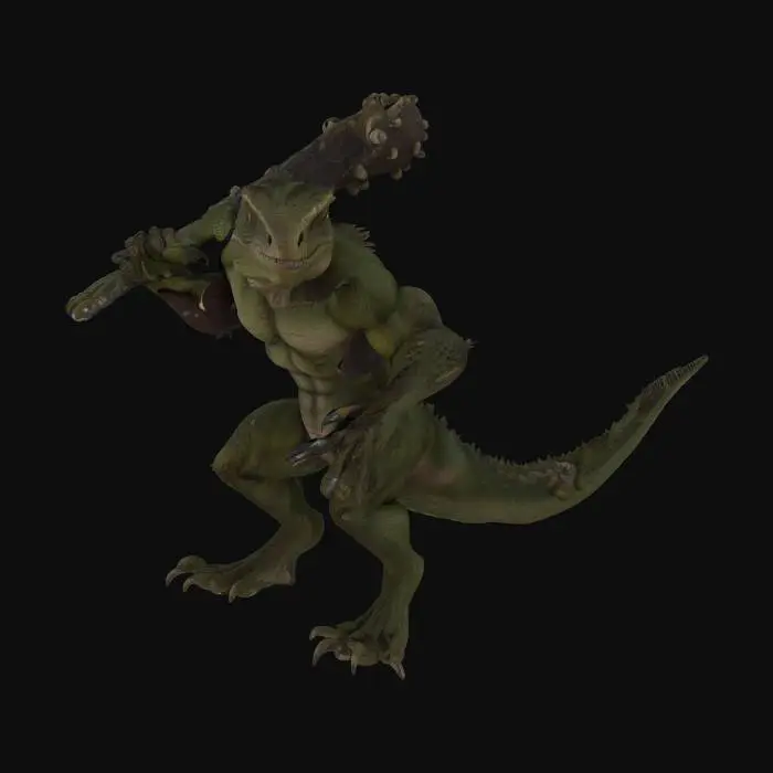 3D model for Warrior of the Lava Plains