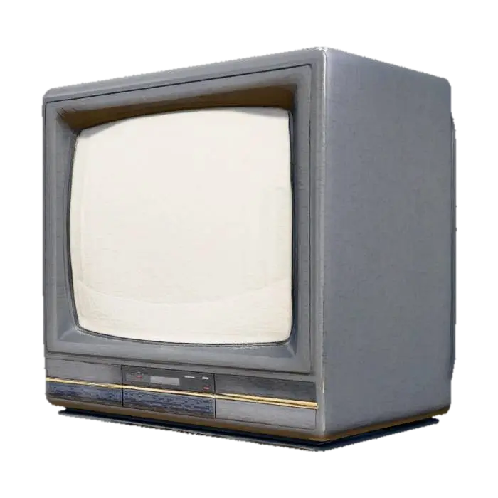 CRT Monitor 3D model, vytvořený pomocí AI