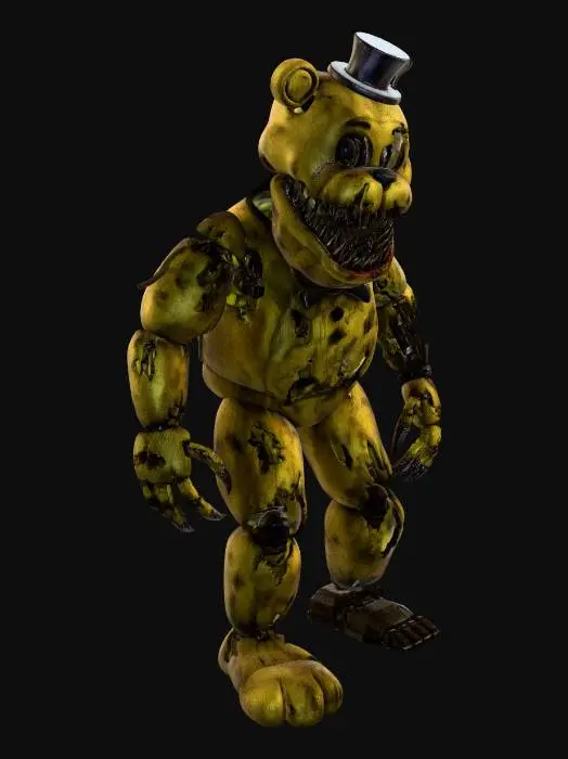 3D model for nightmare golden freddy