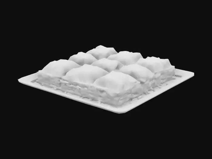 3D model for backlava