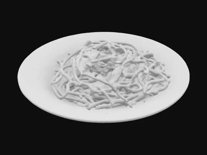 3D model for [Rom] Carbonara (Pasta alla Carbonara), #AroundTheWorld#
