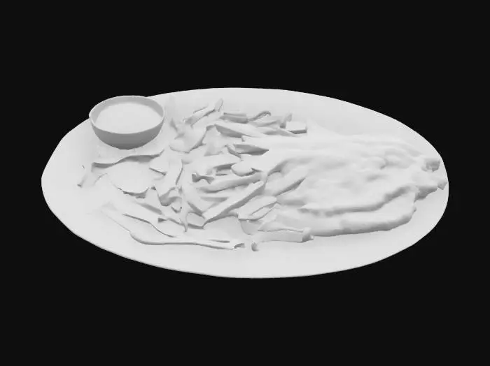 3D model for [Londo] Fish and Chips, #AroundTheWorld#