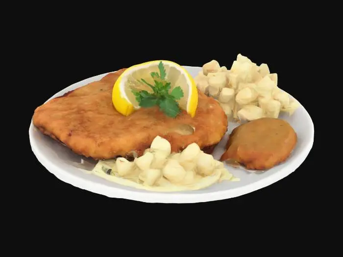 3D model for [Wien]Wiener Schnitzel, #AroundTheWorld#