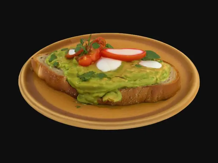 3D model for [Los Angeles]	Avocado Toast , #AroundTheWorld#