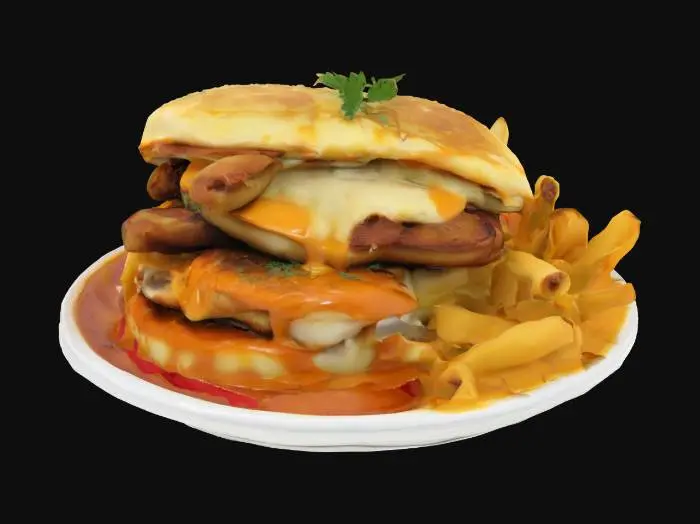 3D model for [Porto]	Francesinha, #AroundTheWorld#