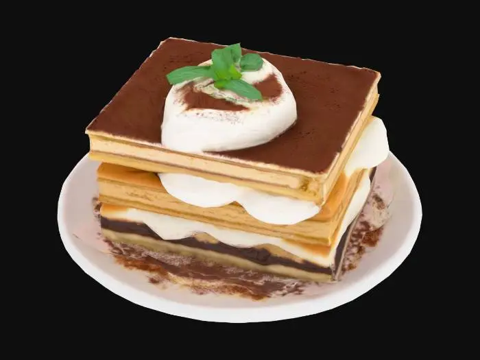 3D model for tiramisu
