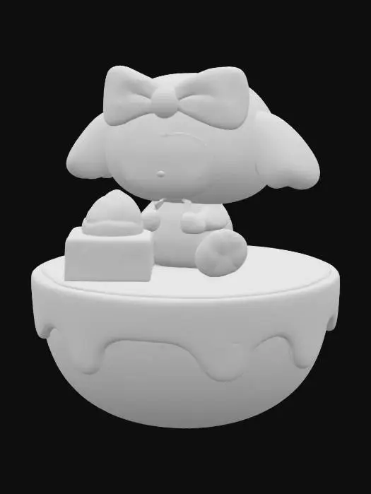3D model for My Melody Figurine Display