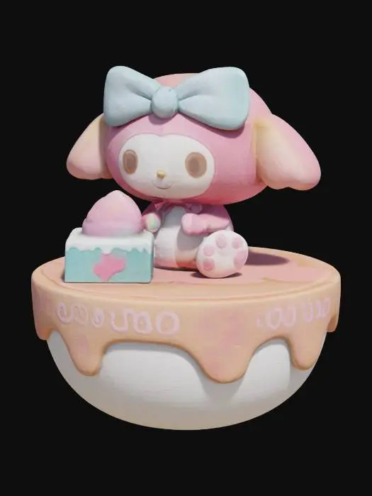 3D model for My Melody Figurine Display