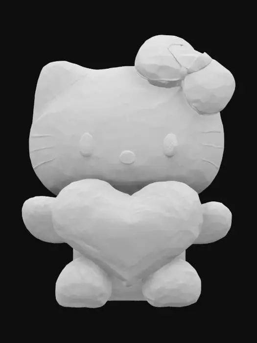 3D model for Hello Kitty Heart Plushi
