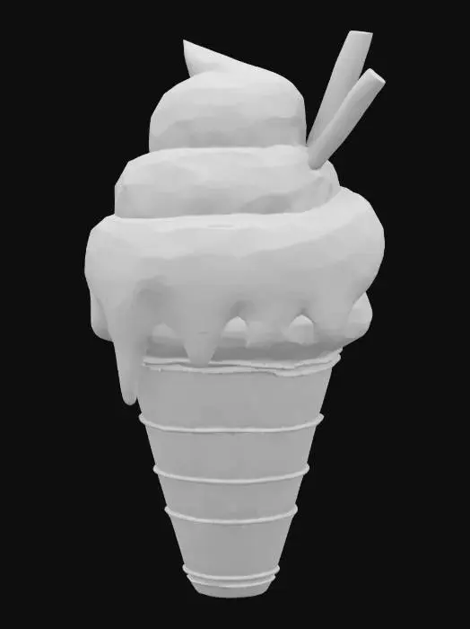 3D model for Pink Ice Cream Delight