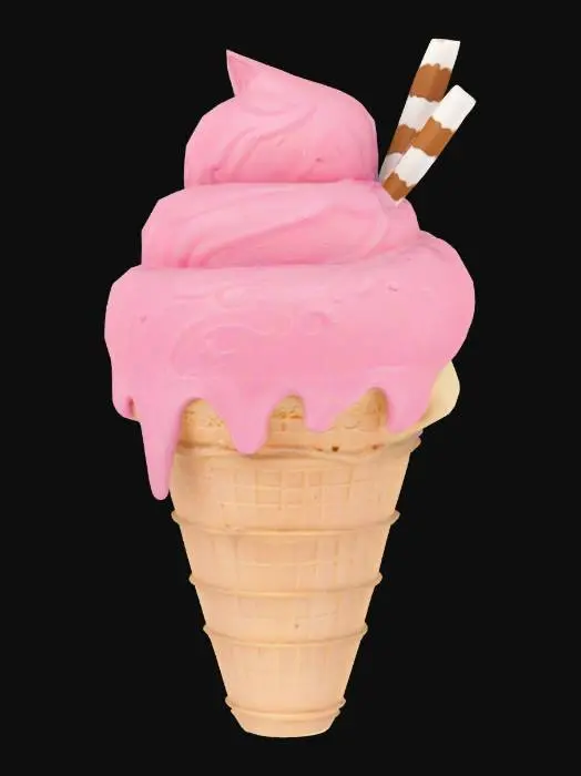 3D model for Pink Ice Cream Delight