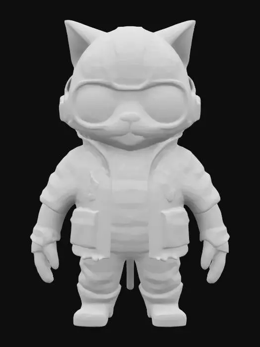 3D model for Cyber Cat Adventure 