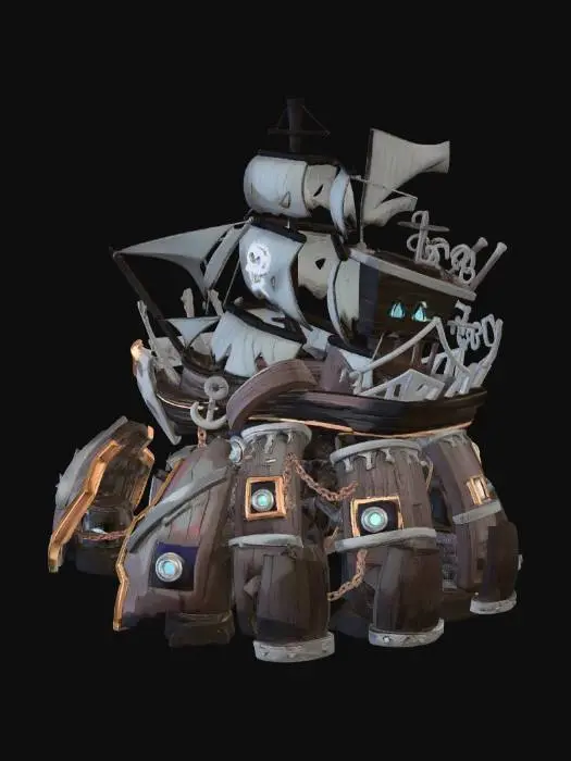 3D model for Clockwork Galleon