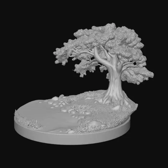 3D model for Tree on the Riverbank