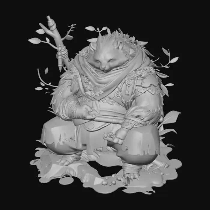 3D model for Leafbound Panda Sage