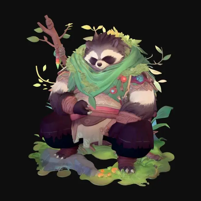 3D model for Leafbound Panda Sage