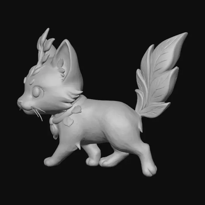3D model for Leafy Feline Adventure