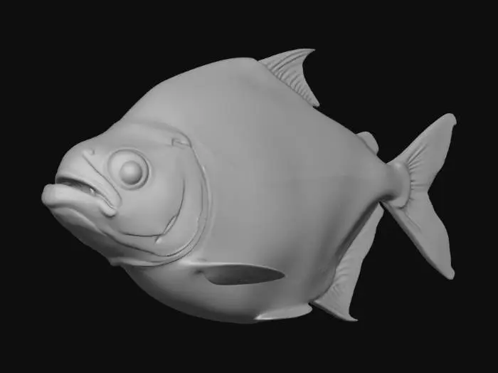 3D model for Black-Tailed Piranha (Pristobrycon Striolatus)