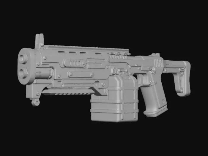 3D model for Futuristic Shotgun Display