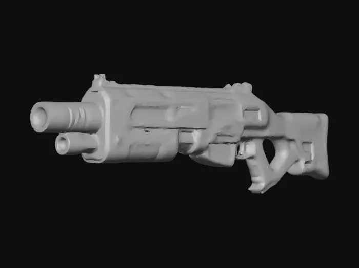 3D model for Heavy Blaster in Space Corridor