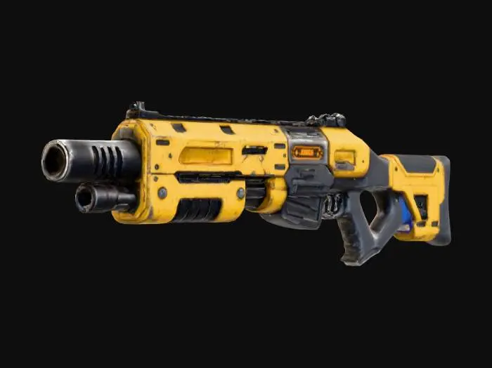 3D model for Heavy Blaster in Space Corridor