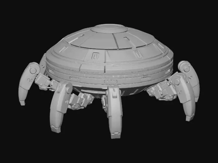 3D model for Explorer Bot in Space Corridor