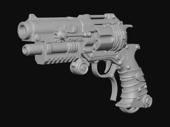 3D model for Steampunk Forge Pistol
