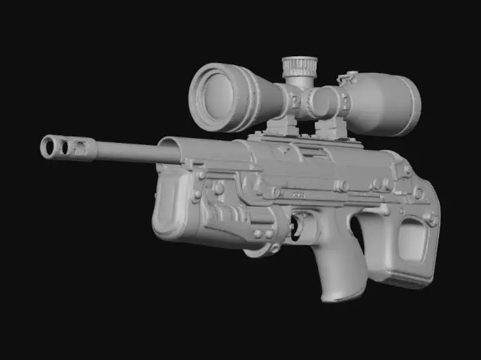 3D model for Steampunk Marksman Rifle