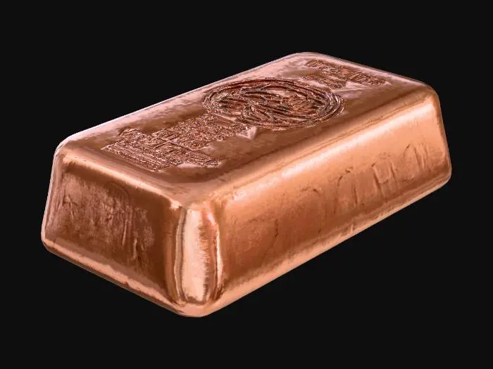 3D model for Copper  bar