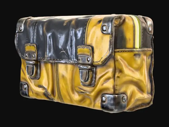 3D model for Futuristic Cyberpunk Neon Edge Satchel