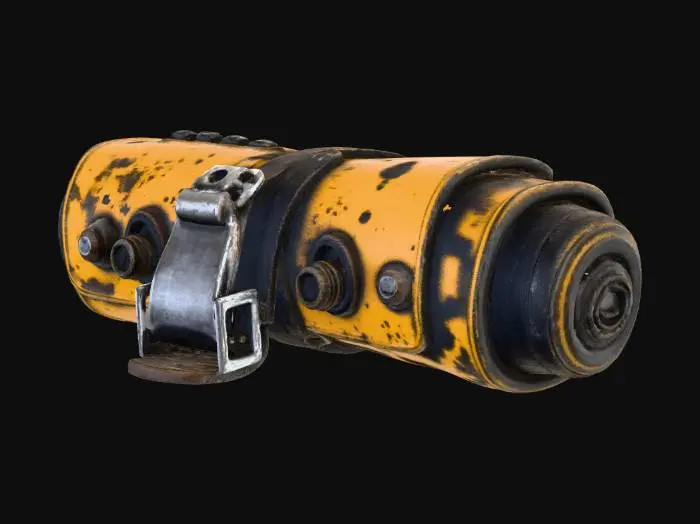 3D model for Futuristic Cyberpunk Yellow Camera