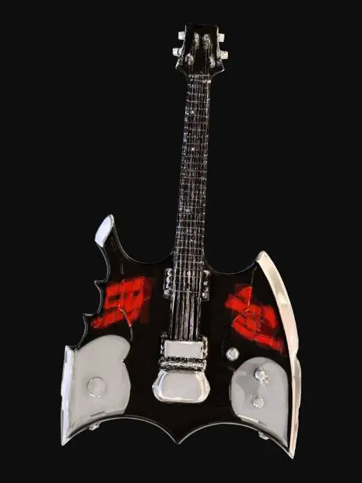 3D model for Gene Simmons Kiss guitar