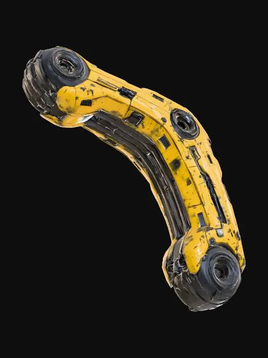 3D model for Futuristic Cyberpunk Boomerang