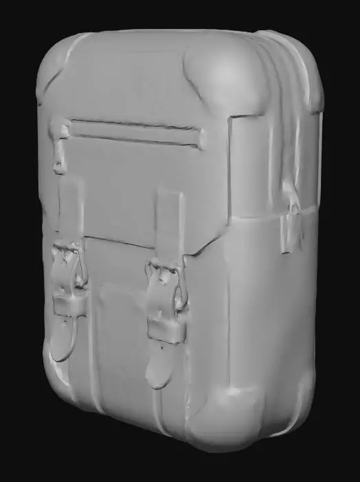 3D model for Futuristic Cyberpunk Ammo Pouch