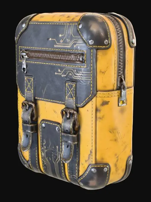 3D model for Futuristic Cyberpunk Ammo Pouch